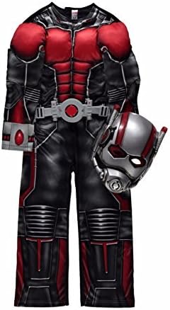 Official Marvel licensed Ant Man fancy dress costume 7-8 years with Light-Up Belt & Mask, Made for George Collection