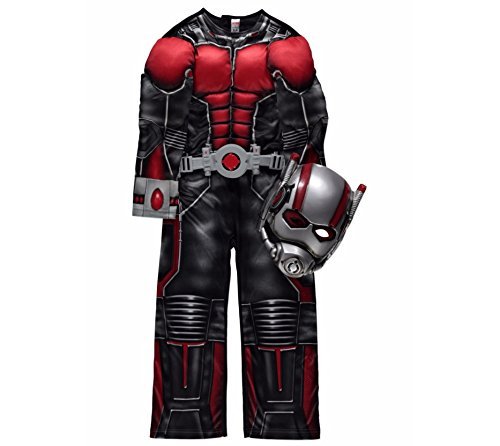 Official Marvel licensed Ant Man fancy dress costume 7-8 years with Light-Up Belt & Mask, Made for George Collection