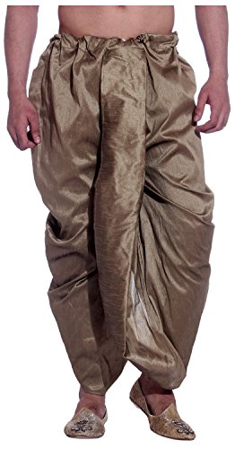 Dhoti de seda artificial Royal Tag para evitar la incomodidad con ropa tradicional khaki libre 2