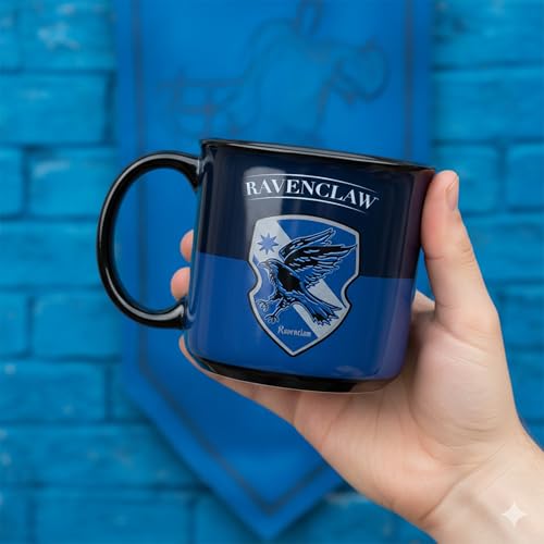 Image of Premium Coffee Mug for Office & Home | Harry Potter Ceramic Coffee Mug | 3 x 3.5 Inch Coffee Cup | Stylish Gift for Book & Movie Fans | Hot & Cold Beverage Cup 300ml (Blue-Black)