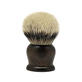 Super Density Silvertip Badger Hair Shaving Brush 40MM Knot Ebony Handle Handmade by Frank Shaving