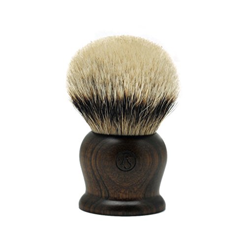 Super Density Silvertip Badger Hair Shaving Brush 40Mm Knot Ebony Handle Handmade By Frank Shaving #TOP1
