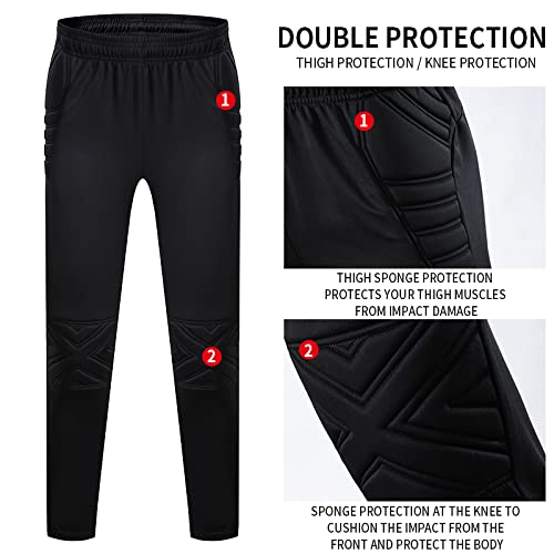 THLFR Camiseta de goleiro de futebol para adultos/crianças, conjunto de camisa de futebol de goleiro