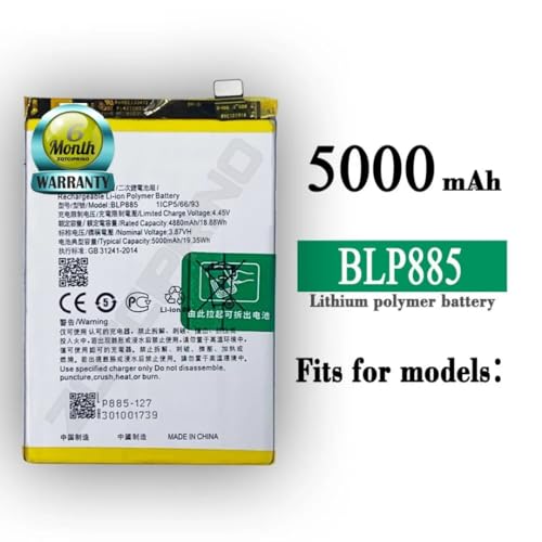 Image of Original BLP885 Battery for Oppo A76 CPH2375 Battery with 6 Month warrenty**** (N16)
