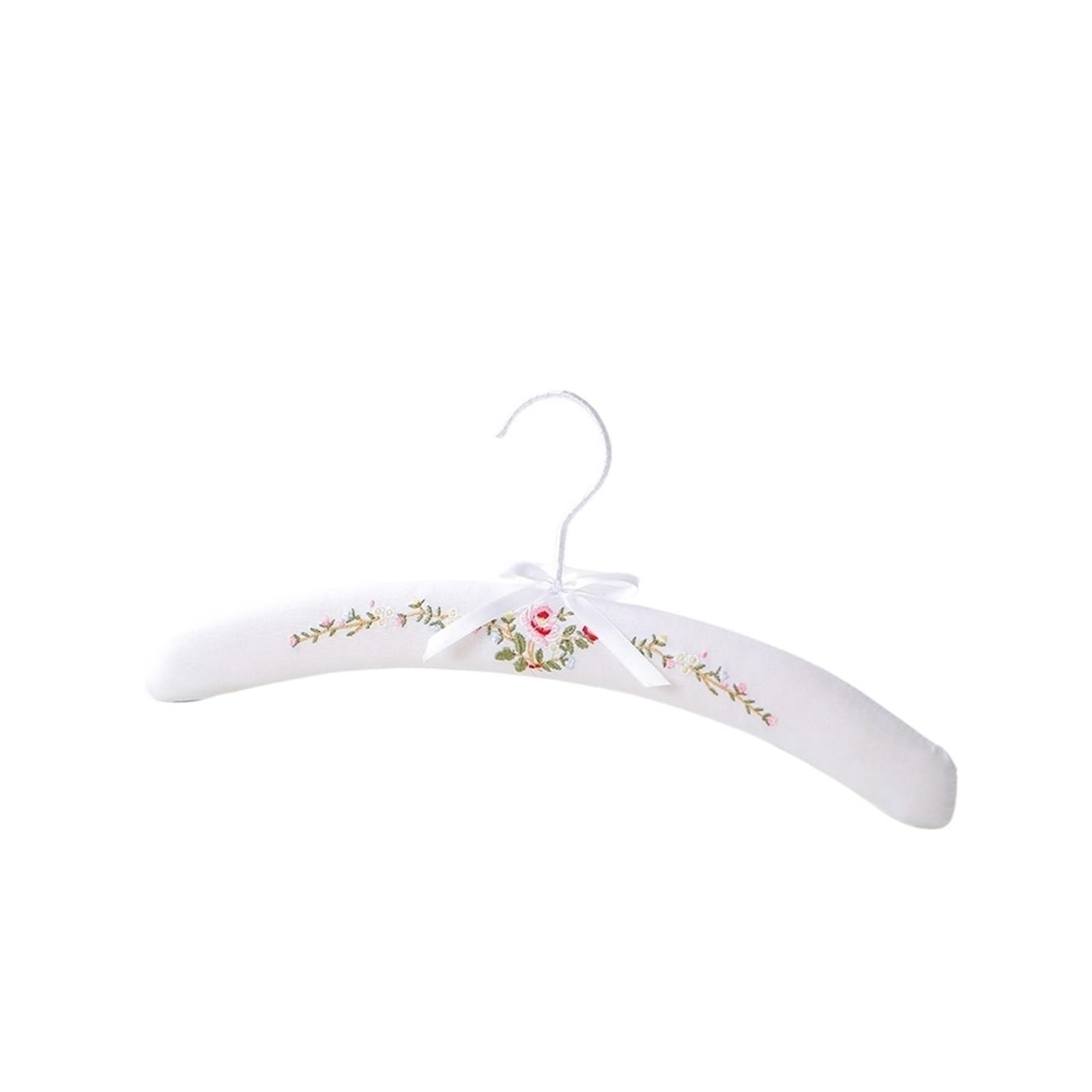 Printed Hanger White Hangers Wardrobe Clothing Storage Rack Organizer(E)