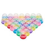 Juvale 150-Pack 2-Inch Vending Machine Capsules Gumball Containers, Assorted Colored Lids