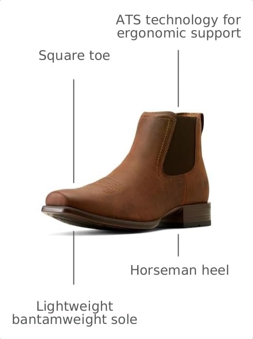 Image of ARIAT Booker Ultra Square Toe Western Boots
