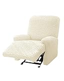 BLUESURGE Recliner Chair Covers 4-Pieces Recliner Stretch Sofa Slipcover for Living Room Furniture P