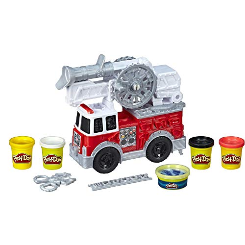 Play Doh Wheels Le Camion de Pompiers avec 5 Pots de Pate a Modeler dès - vue 8