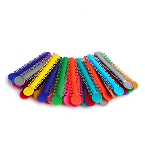 Ocean Aquarius Dental Orthodontics Elastic Ligature Ties Multi Color Rubber Band 1 Pack 1040Pcs #TOP4
