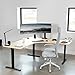 VIVO Universal 71 x 71 inch Curved Corner Table Top for L-Shape Sit to Stand Height Adjustable Home and Office 3-Leg Desk Frames, Light Wood Desktop, DESK-TOP2CC