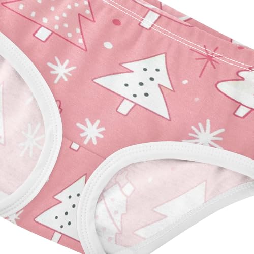 Girls' Panties Breathable Toddler Underwear for Baby Girls Christmas Trees in Sizes 2T,3T, 4T, 5T, 6Y and 8Y4