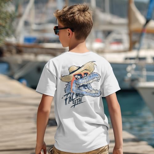 Image of Palmyth Boys Fishing Shirt Short Sleeve UPF 50+ Youth Performance T-Shirt
