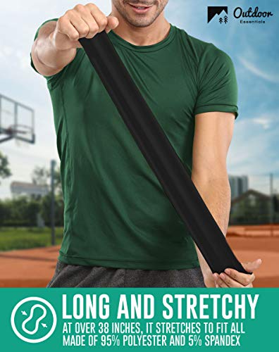 Head Tie & Sports Headband - Ninja & Tennis Bandana - Tie Back Sweatband for Men, Women, Kids & Pirates - Athletic Hair Band / Wrap for Karate, Basketball, Softball, Running & Workout - Sweat Wicking