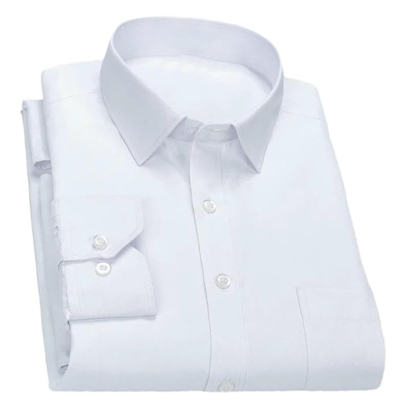 Chemise à manches longues ajustée pour homme : silhouette nette sans gêne