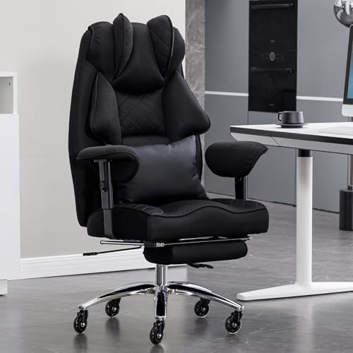Asukale Plus Ergonomischer Chefsessel Bürostuhl 200kg, Hohe Rückenlehne – Ansicht 3