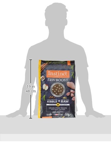 Instinct Raw Boost, Natural Dry Dog Food with Freeze Dried Pieces, High Protein, Grain Free Recipe - Real Chicken, 10 lb. Bag