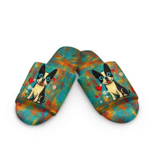 Forchrinse House Slippers for Women Men Washable Reusable Spa Hotel Shoes Comfortable Open Toe Indoor Slippers2