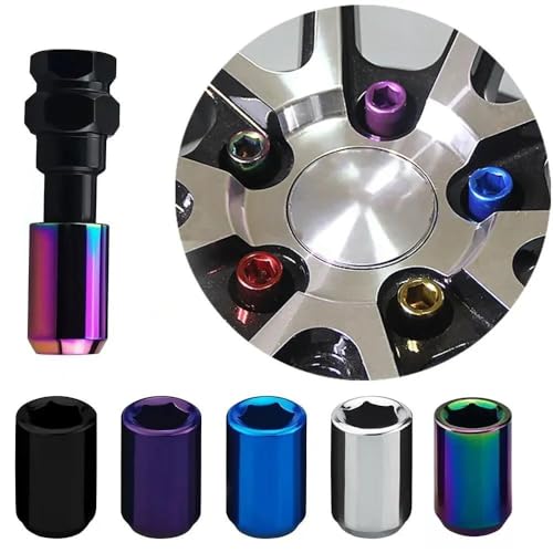 Espárragos de rueda para Hyundai de acero azul M12x1.25 con 20 tuercas extendidas de 32 mm 3