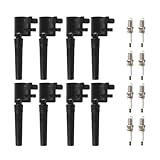 DEEGOOLY 8PCS FD506 Ignition Coils Pack & 7994 Iridium Spark Plugs Compatible with Ford Thunderbird Jaguar S-Type Lincoln LS 3.9L 4.0L 4.2L V8 2000-2006 Replace# DG529, C619M8, C619, GN10227