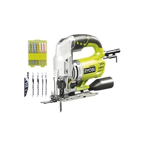 Pack RYOBI Scie sauteuse pendulaire RJS850KA5 85mm lot de 5 lames coffret de 10 lames bois plastique bimétal 102mm RAK10JSB - vue 2