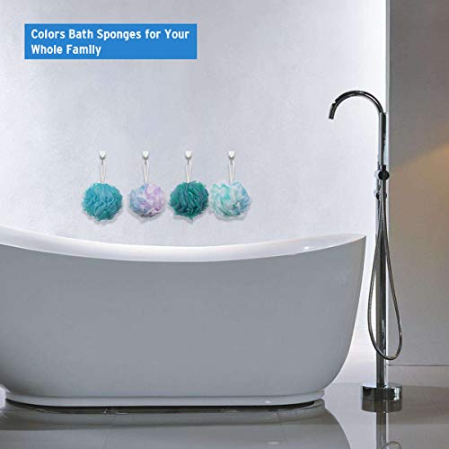 image for AmazerBath Shower Bath Sponge 60g/PCS Shower Loofahs Balls for Body Wa