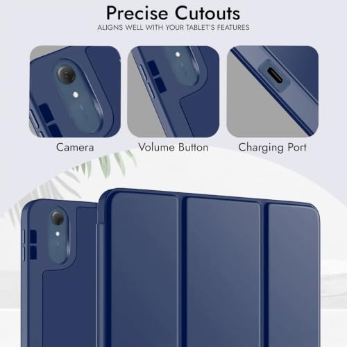 Image of Robustrion Case for Moto Pad 70 Pro 13 inch Cover Case with [Pencil Holder] [Soft Flexible Case] for Motorola Pad 70 Pro 13 inch Cover Case [Auto Sleep Wake Support] - Navy