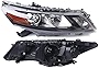 DNYSYSJ Headlight Assembly For 2010 2011 2012Honda Accord Crosstour Hatchback 6-Cyl 4-Cyl 3.5L 2.4L EX-L EX EXL Right Passenger Side HID Headlight Assembly Headlamp Replacement