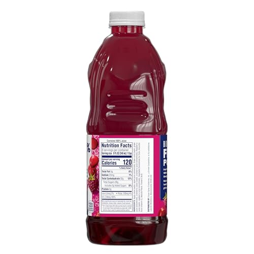Image of Ocean Spray 100% Juice Cranberry Raspberry Juice Blend, 64 Fl Oz Bottle