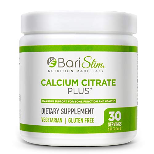 BariSlim Bariatric Calcium Citrate Plus with Magnesium and Vitamin D - 600 mg of Calcium Citrate Per Serving - Formulated for Patients After Weight Loss Surgery - 30 Servings