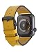 Produktbild Kurocurrant Blackparts SmoothMustard X3504HE1APO4274B024 Uhrenarmband aus Kalbsleder für Apple Watch Serie 6, SE, 5, 4 (für 44 mm)