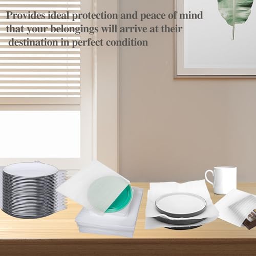 AKLVBL bolsas de espuma para embalar pratos, envoltório de espuma de almofada com 50 pacotes para em