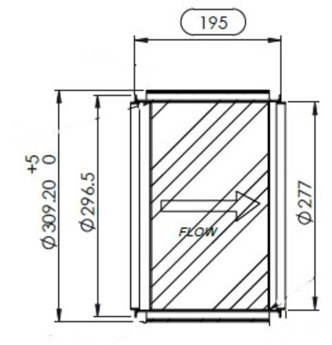 Diesel Oxidation Catalyst DOC Compatible with Cummins ISX | 3103618, Q619723, Q619494, 3999660, 3999660, 619724, 619495 (Non-CARB Compliant)