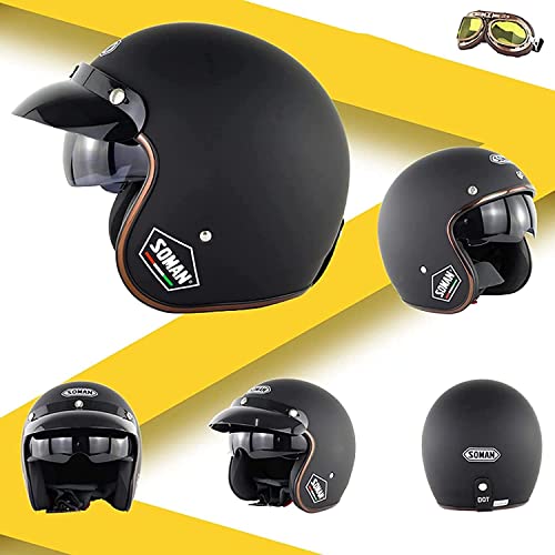 Casque motocross jet ECE de haute qualité avec lunettes intégrées couleur 1 - 3