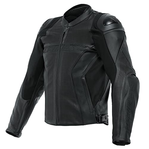 Dainese Racing 4 Leather Jacket Perforated Black/Black/Black Size - 52