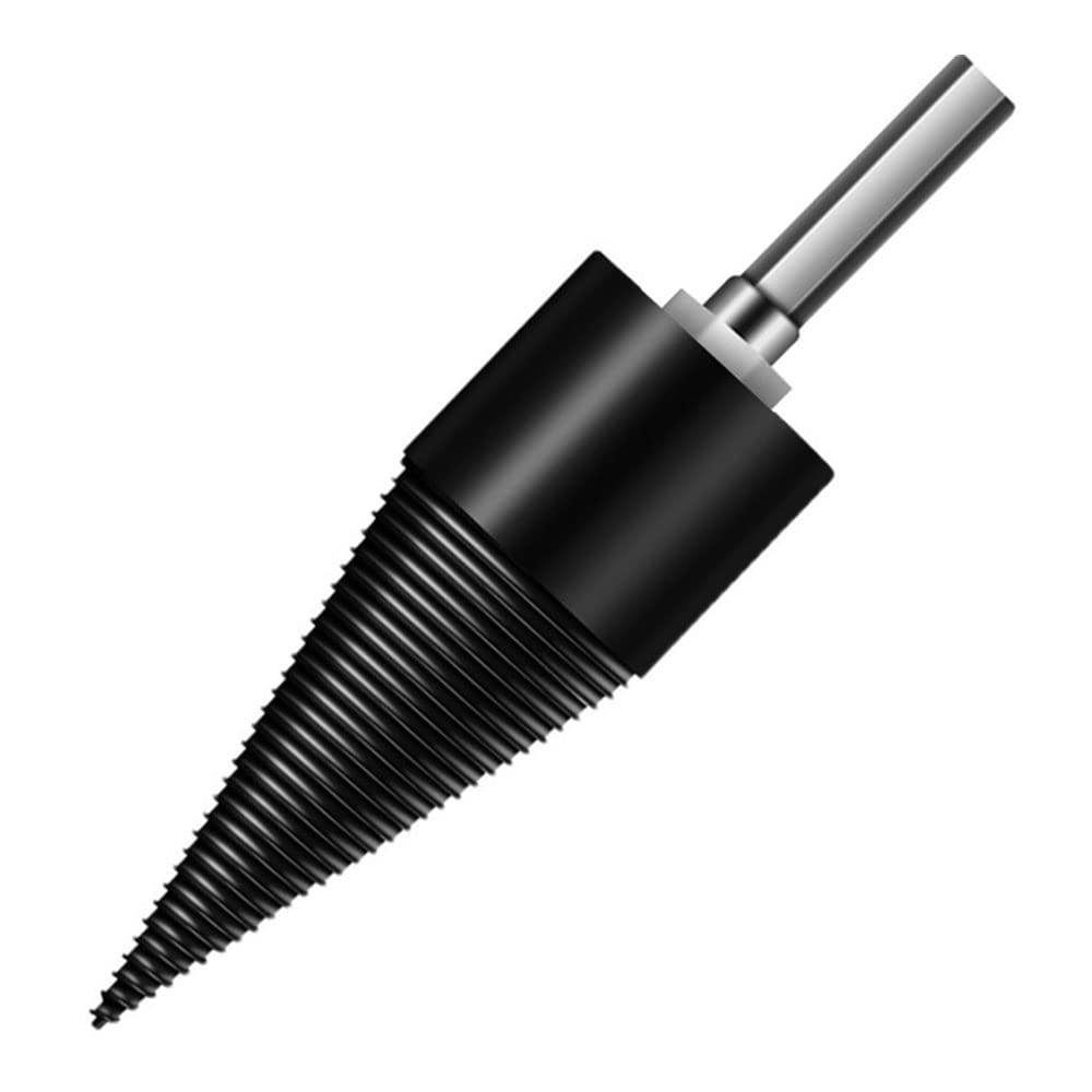 Wood Splitting Drill Bit – 32mm (1.26") Cone Splitter With Square + Hex + Round Shanks For Power Drills (High Carbon Steel)