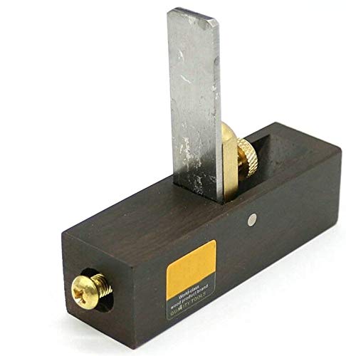 Gaosi Tools Mini Wood Planer Hand Tool, Flat Bottom Wood Plane Tool Hand Plane Wood Trimming Plane for Woodworking, Wood Planing Surface Smoothing, with 1 Planer Blade and 1 Metal Fixer (055B)