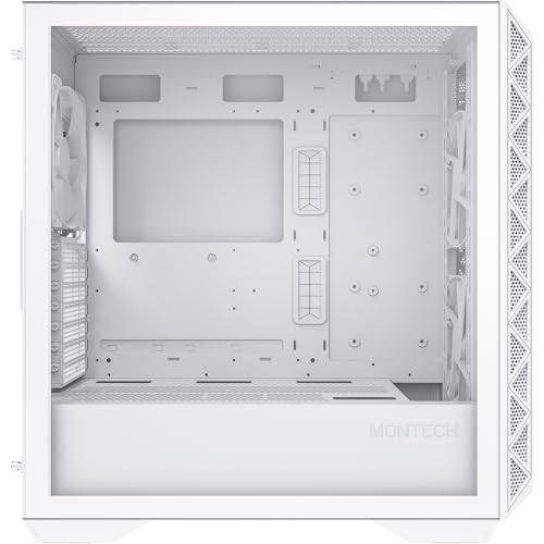 Image of Montech AIR 903 Series, E-ATX Mid Tower Case, High Airflow, Fans Pre-Installed Gaming case (Air 903 Base White)
