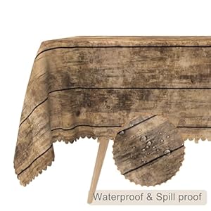 60x84inchesrusticwoodgraintableclothswoodentextureprintedfabrictablecoversrectanglevintagefarmhousestyletableclothforwesternbarnthemedbirthdayweddingpartydecorations  Urban Country Home Decor 60x84inches rustic wood grain tablecloths wooden texture printed fabric table covers rectangle vintage farmhouse style table cloth for western barn themed birthday wedding party decorations  urban country home decor