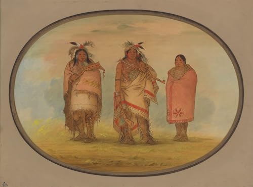 Murale Tableaux Toile George Catlin Chef Menomonie 60x90cm
