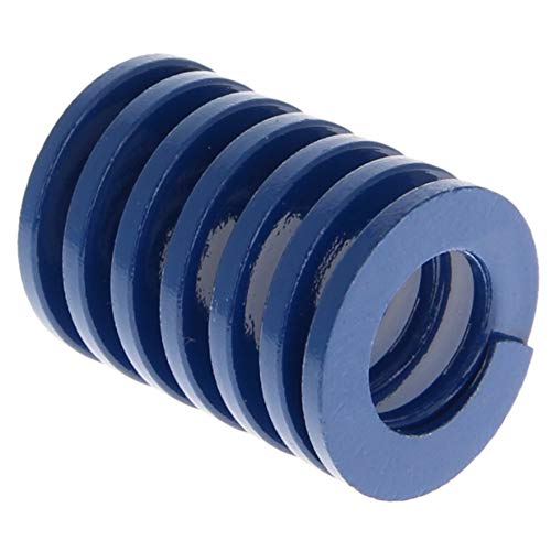 MroMax 圧縮ばね ばね鋼 ダイスプリング 圧縮成形型ばね TL30×40mm 強力ばね 円筒 金型 クロム合金鋼 スタンピング 軽負荷 クローズエンドデザイン バネ金型ダイスプリング 圧縮スプリング コイルばね ブルー 1個入り