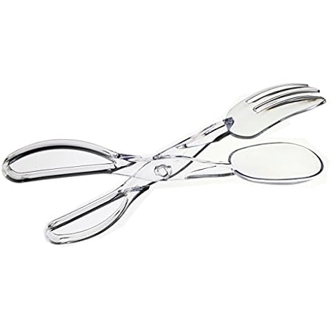 Exquisite Clear Salad Tongs - 6 Count Cover