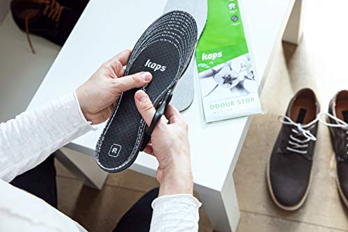 Image of 6 Pair Pack Anti Odour Shoe Insoles Set with Odor Eating Charcoal | Shoe Inserts | Kaps Odour Stop | Cut to Size (Pack of 2)