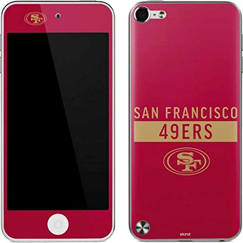 Skinit Decal MP3 Player Skin Compatible with iPod Touch (5th Gen&2012) - Officially Licensed NFL San Francisco 49ers Red Performance Series Design