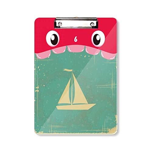 Porte-bloc voile bleu A4 pour retrouver l'esprit de la mer a votre bureau