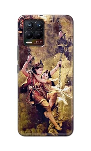 Image of Printed Hard Back Cover for Realme 8 Pro 4G Back Cover (Radha Krishna Love -J1) -190724(EA)
