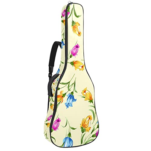 Sac à dos guitare acoustique imperméable 42.9 pouces housse motif cœur