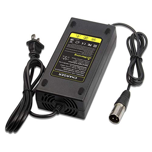 Fancy Buying CO. 54.6V2A 110W Charger 54.6V 2A Electric Bike Lithium Battery Charger for 48V Lithium Battery Pack XLR Plug