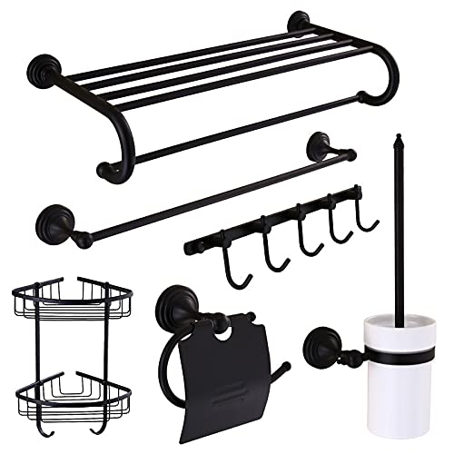 Depila Bathroom Storage Rack Bathroom Accessories Corner Shelf, Towel Rack, Paper Holder, Towel Bar, Toilet Brush Holder, Towel Rail For Dorm, Bath, Kitchen Shelf (Color : Towel Rack 1) #TOP1