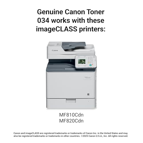 Toner jaune CRG-034 de 7300 pages pour vos impressions professionnelles